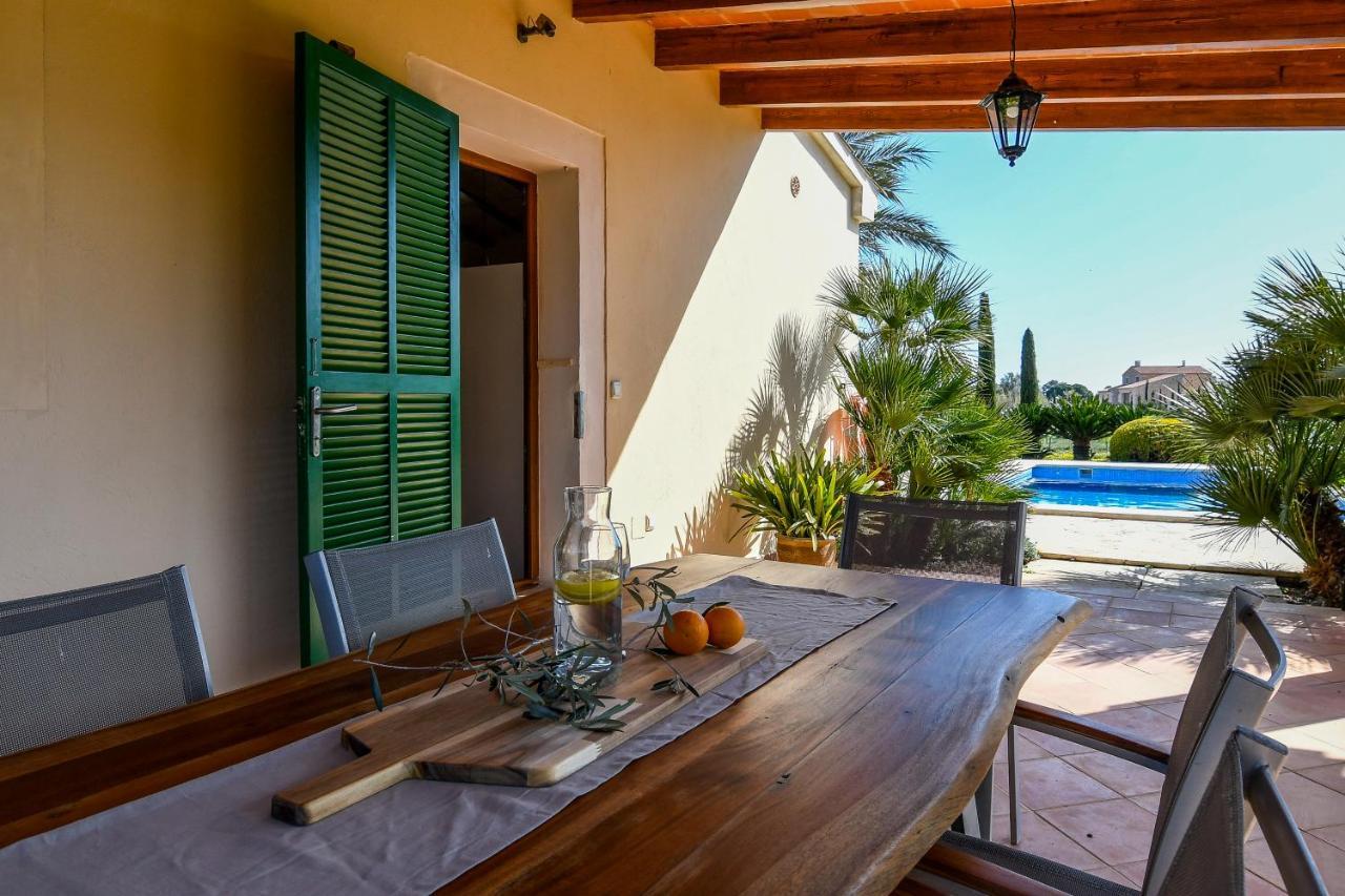 Moderne Finca Can Vicento - Heizung - Pizzaofen Porto Cristo Exteriör bild