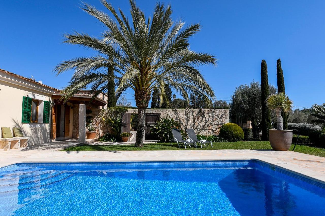 Moderne Finca Can Vicento - Heizung - Pizzaofen Porto Cristo Exteriör bild